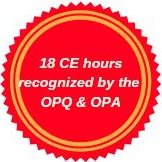 18 hours of continuing education recognized by the Ordre des psychologues du Québec and by the Ontario Psychological Association