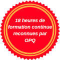 18 hours of continuing education recognized by the Ordre des psychologues du Québec