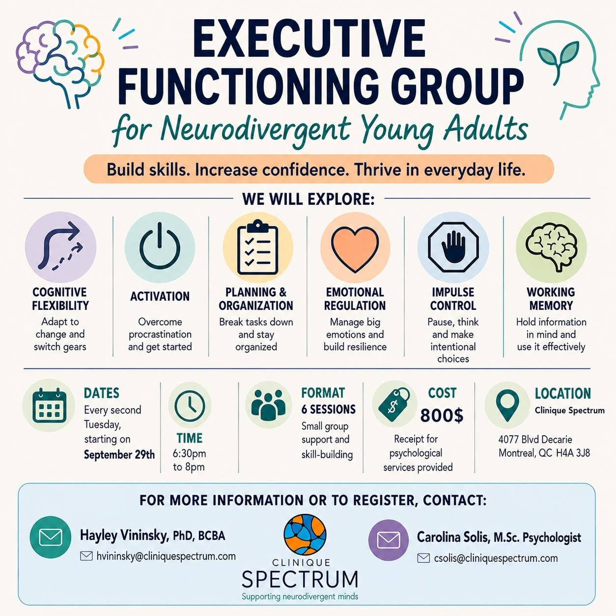 Executive functioning group for neurodivergent young adults Executive functioning group for neurodivergent young adults